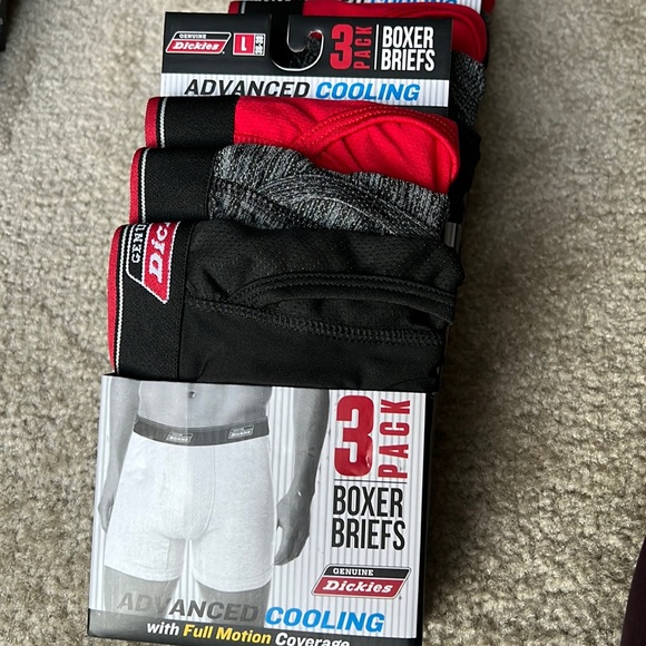 Dickies boxer briefs 3pk black grey red - Picture 4 of 10